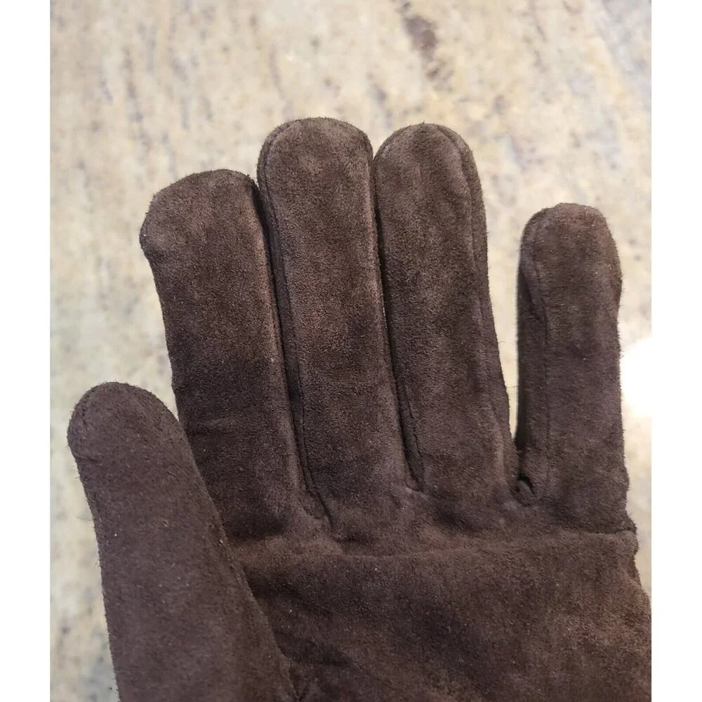 Aris Womens Size L/XL Brown Suede Leather Lined 9